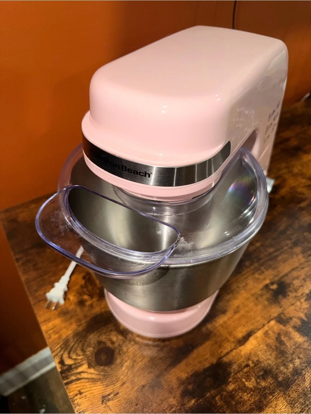 Hamilton Beach Stand Mixer in Dusty Pink with Stainless Bowl